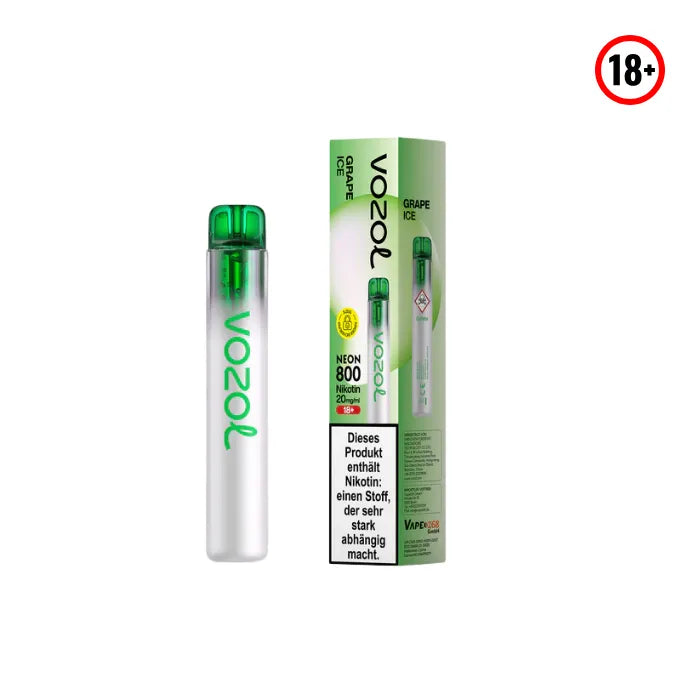 Vozol Neon 800 Grape Ice Einweg Vape